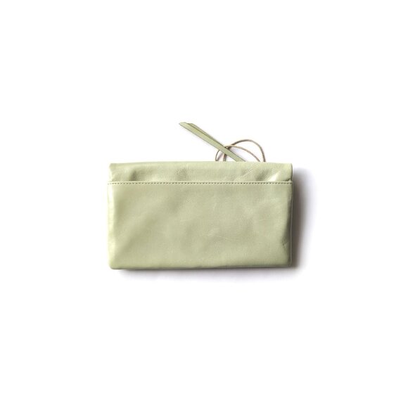NEW HOBO Lumen Wallet Honeydew Green Vintage Leather - Picture 1 of 5